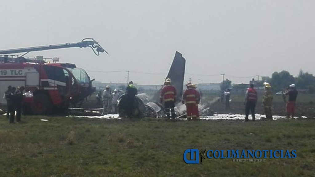 Se estrella aeronave en Toluca; mueren los dos tripulantes