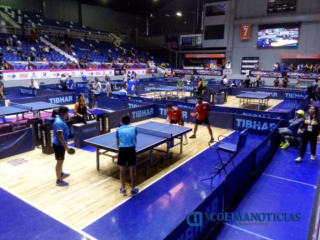 Colimenses inician acción en Tenis de Mesa de la Olimpiada Nacional 2018