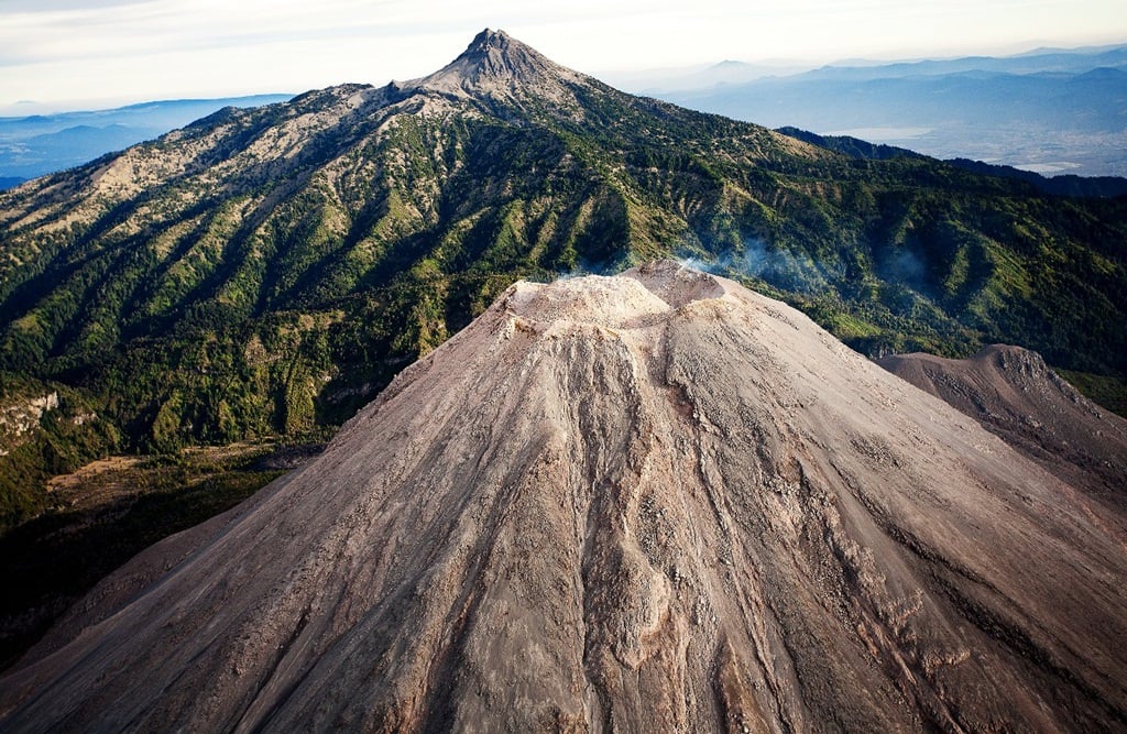 Paisaje de los volcanes de Colima foto de cultura