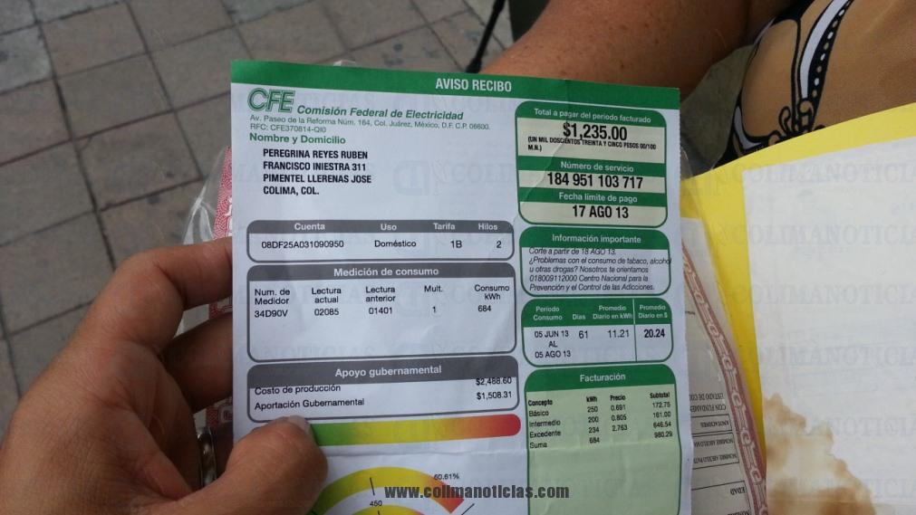 denuncia CFE