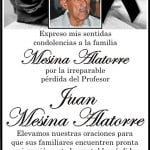 ESQUELA PROFR.JUAN MESINA ALATORRE