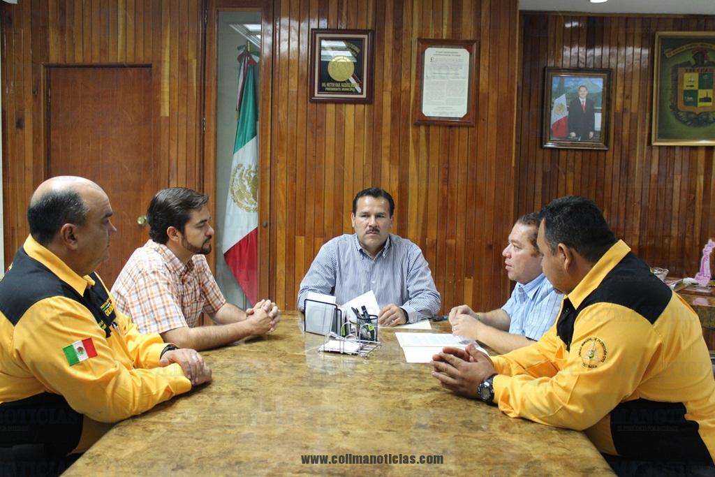 bomberos reunion alcalde tecoman