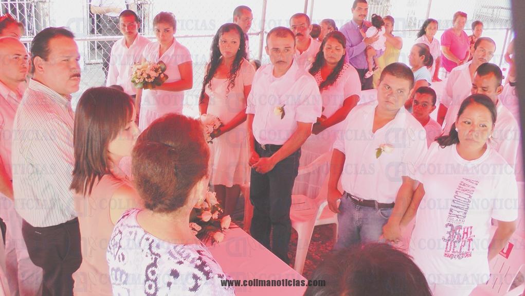 matrimonios colectivos en el cereso tecoman