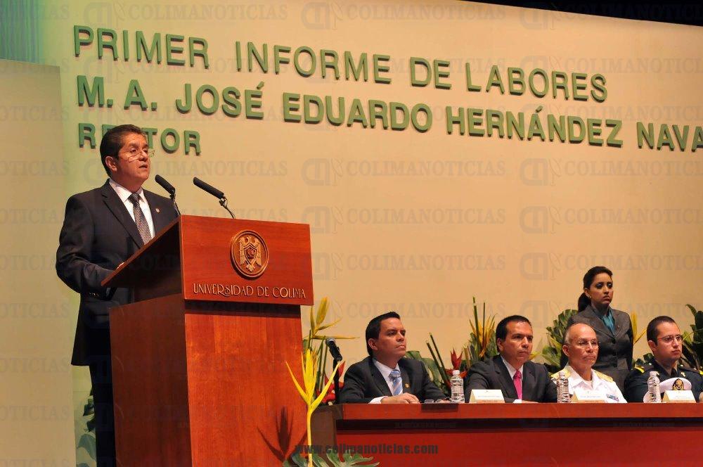 Primer Informe del Rector Eduardo Hernández (1)