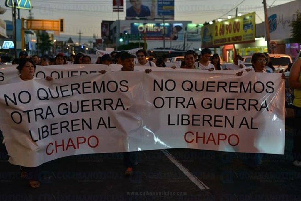 marchas a favor del chapo