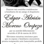 ESQUELA EDGAR MORENO OROPEZA