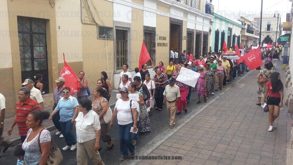 antorchistas centro manifestacion