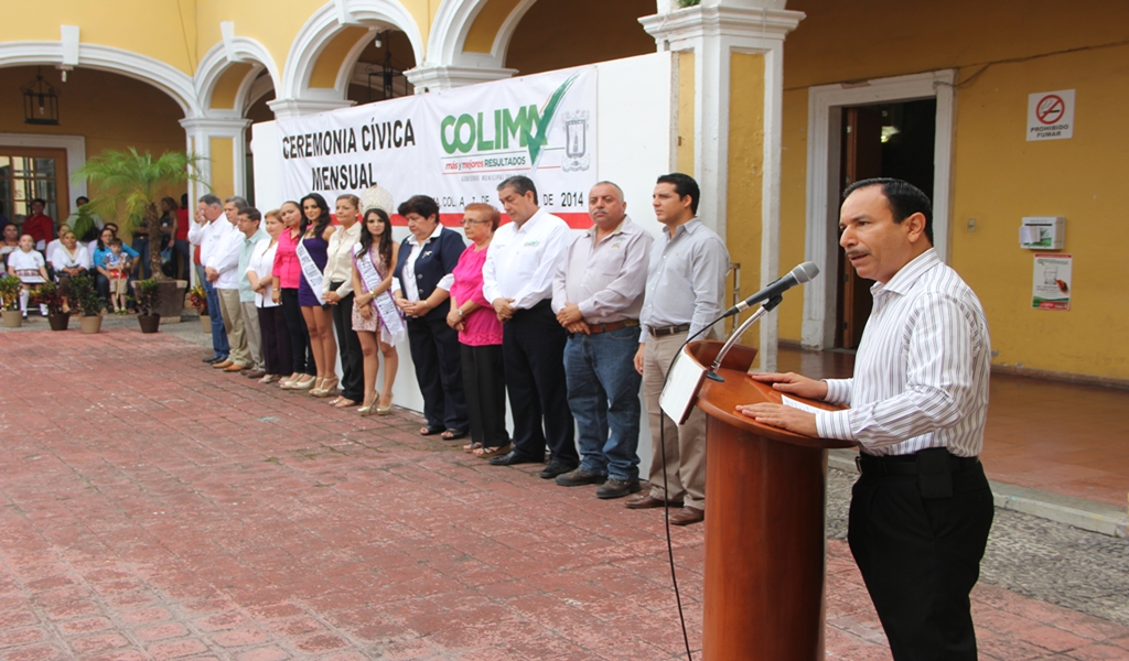 ceremonia cívica mensual colima