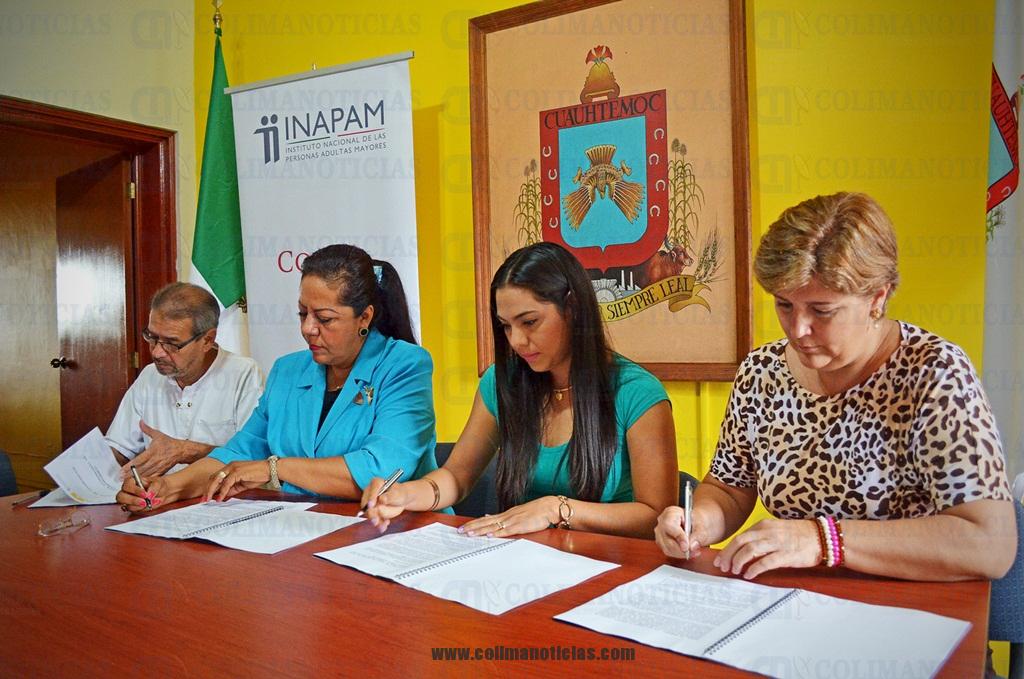 Ayuntamiento y DIF Municipal con el Instituto Nacional de las Peronas Adultas Mayores