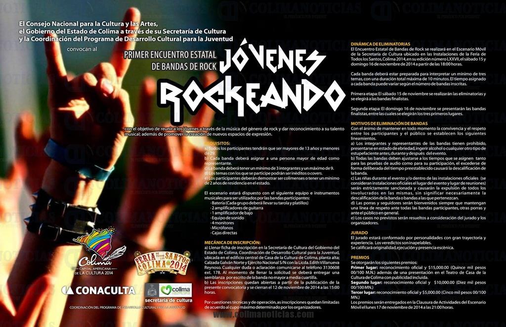 Convocatoria Jovenes Rockeando