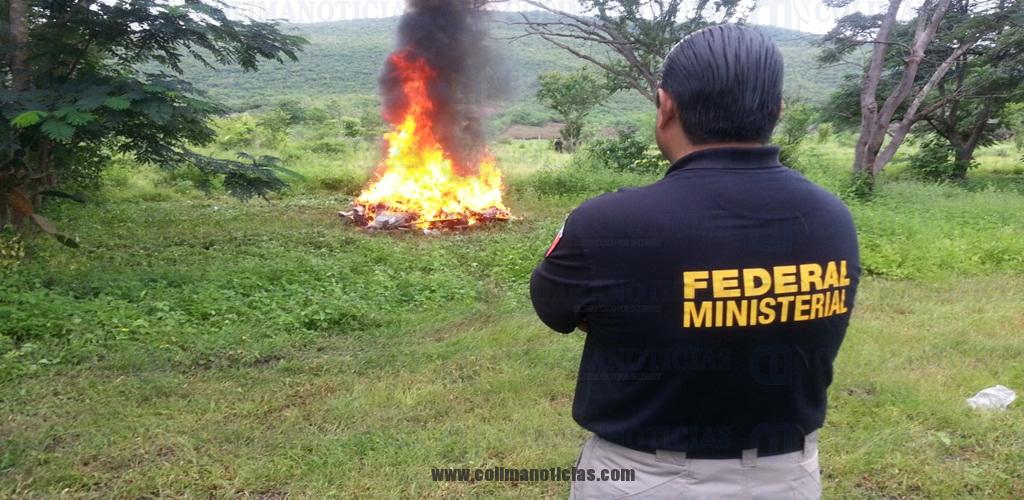 policia federal incineran droga