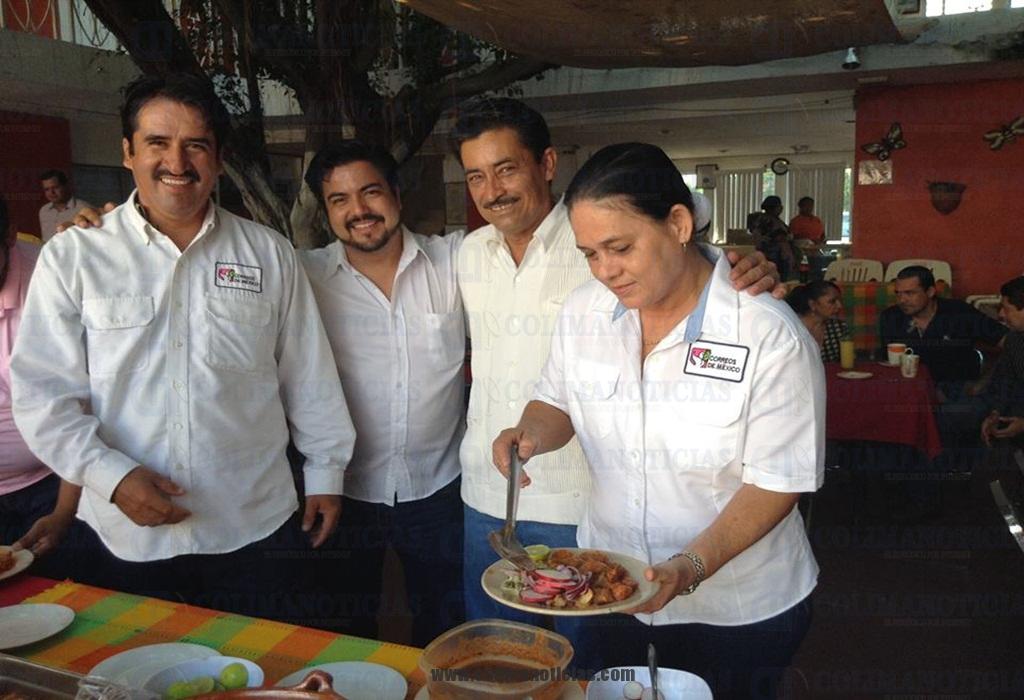 carteros en tecoman festejo del pri