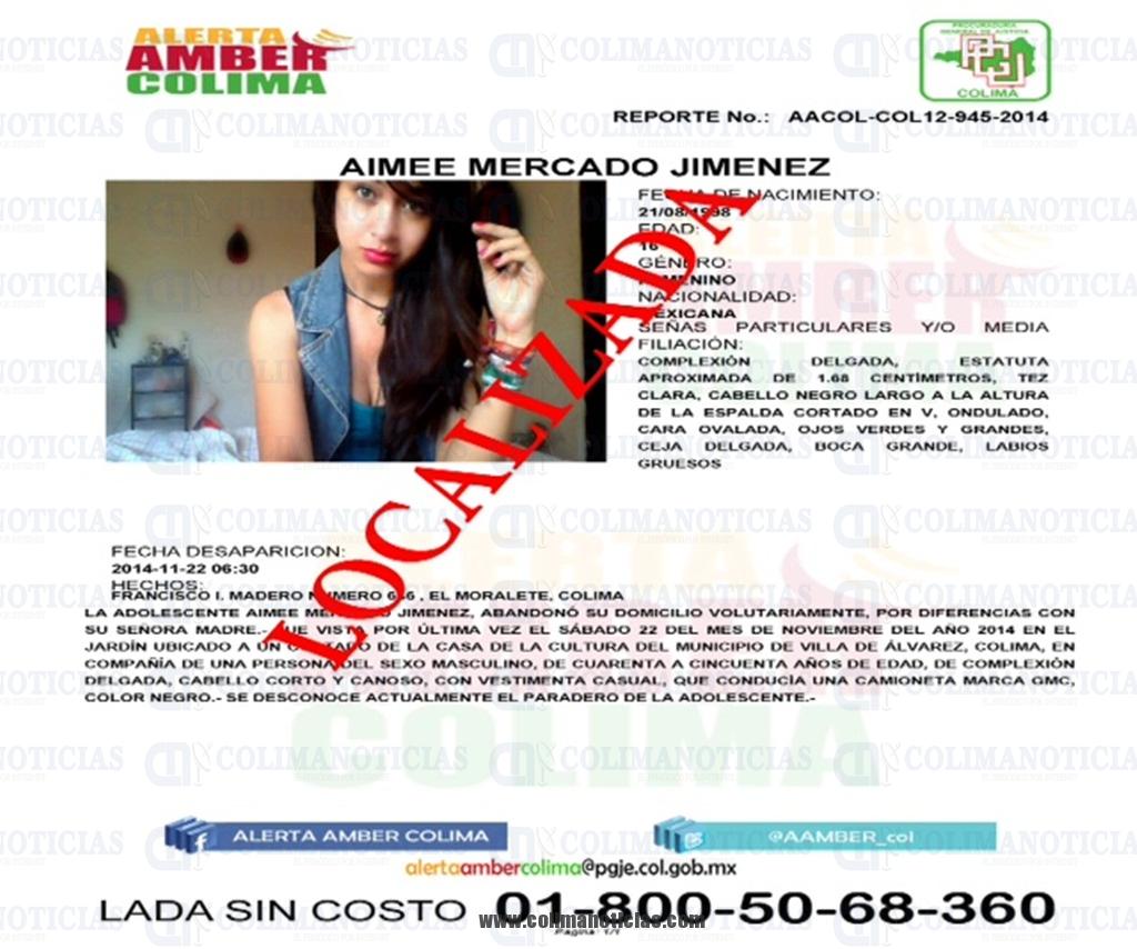 AIMEE MERCADO JIMENEZ-LOCALIZADA