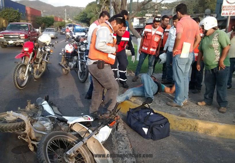 motociclista accidentado