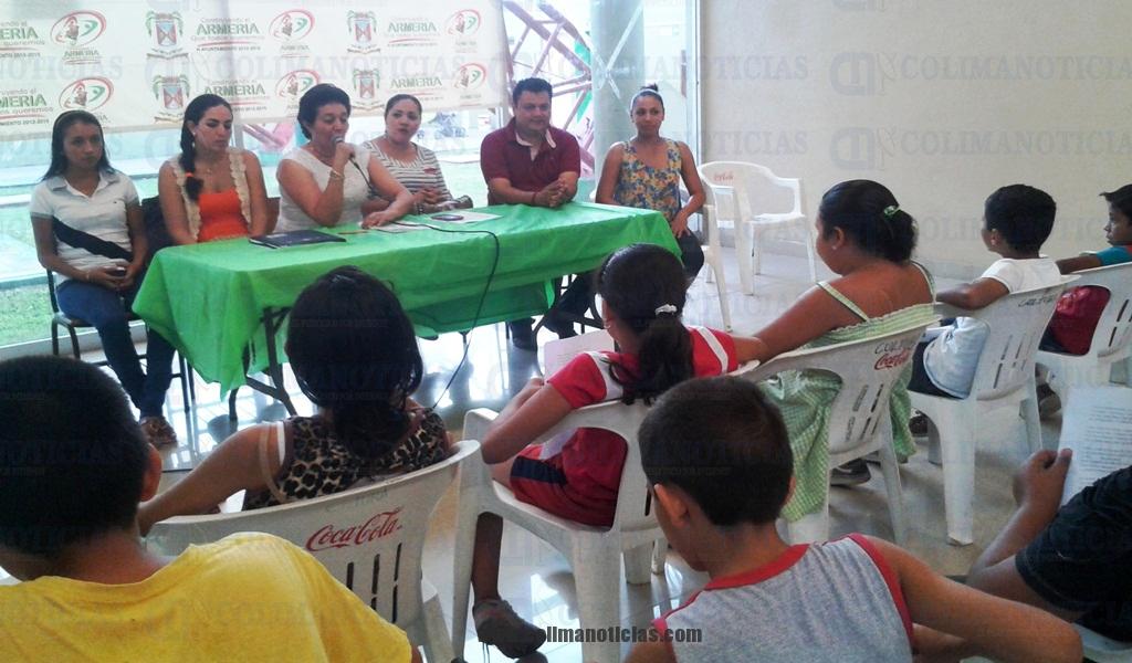 niños de canto en armería