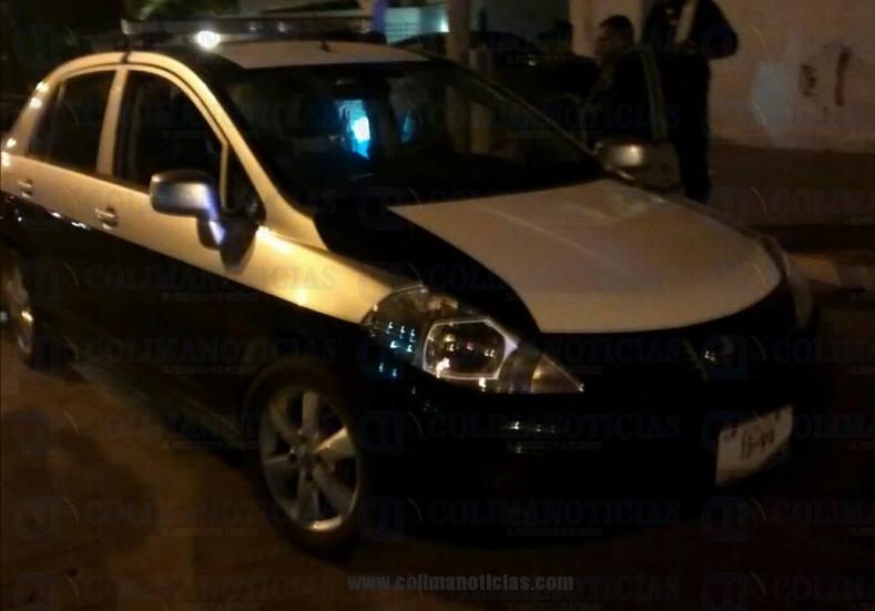 policia manzanillo carro noche