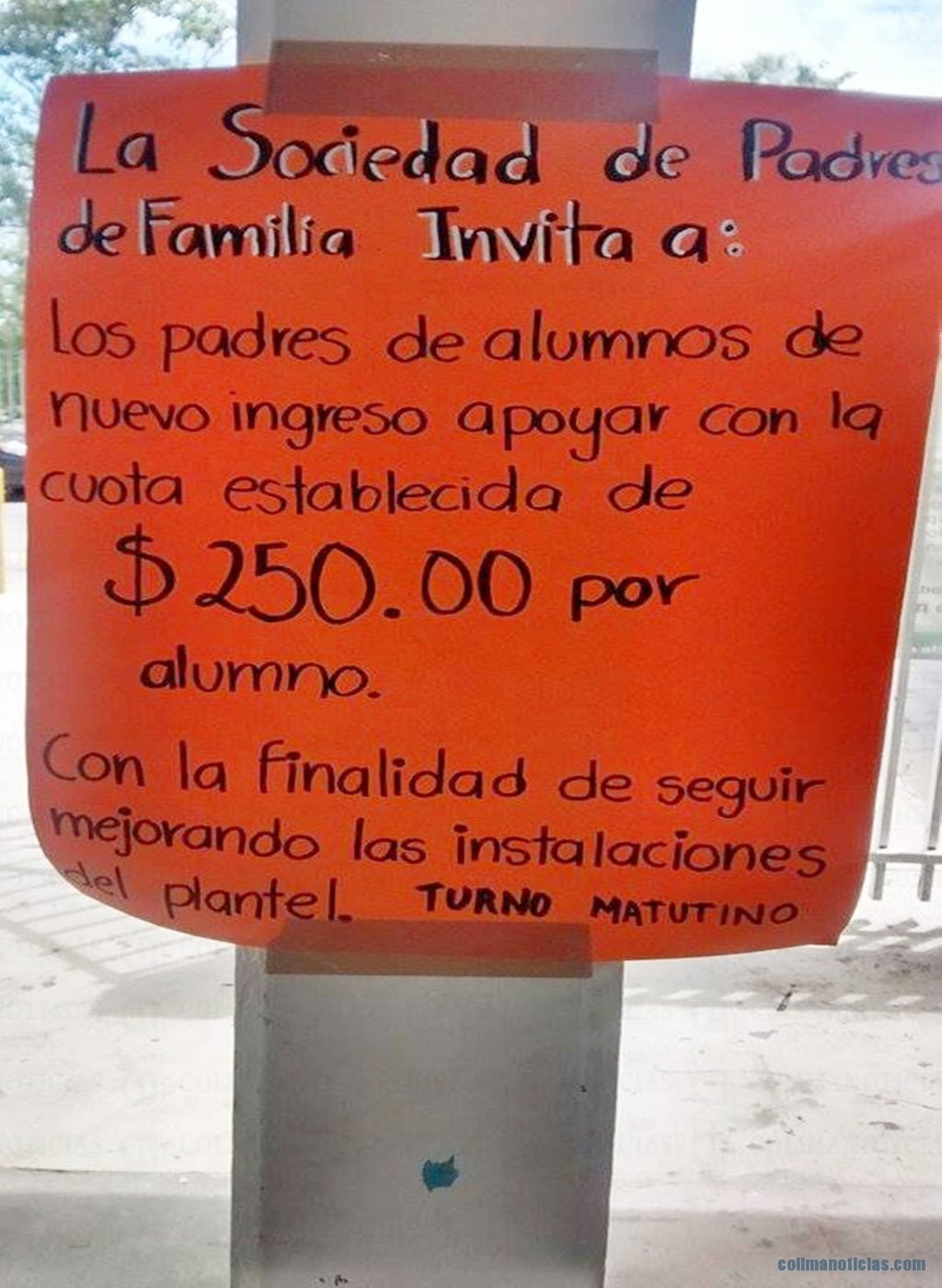 cuotas en escuelas