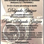 ESQUELA RAUL DELGADO
