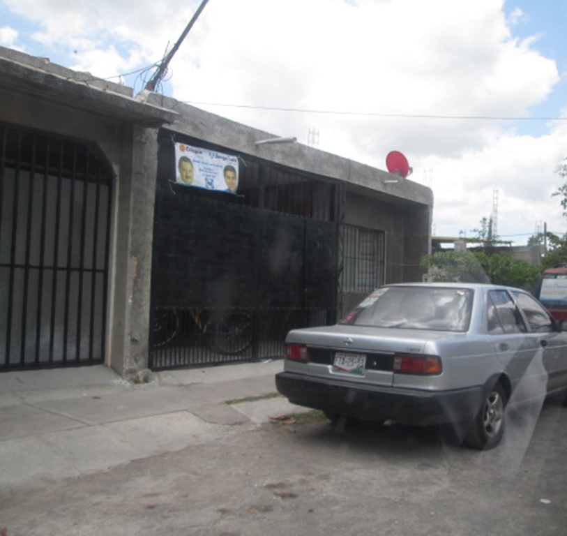 Domicilio donde presuntamente simpatizantes panistas entregan despensas a cambio de votos