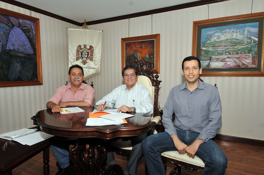 Carlos Eduardo Monroy, Rector y Luis Fernando Mancilla