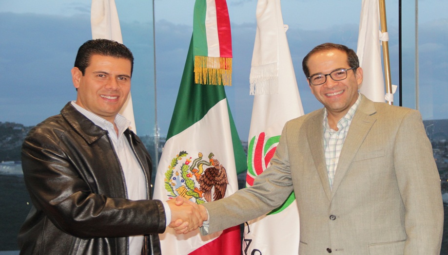 Nacho Peralta visitó al gobernador de Zacatecas