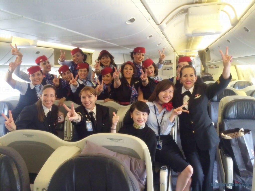 Aeroméxico tripulación totalmente femenina