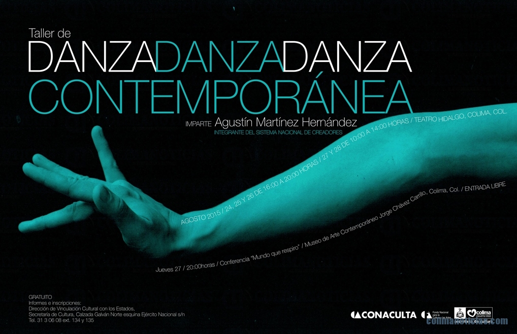 Este lunes iniciará el Taller de Danza Contemporánea en el Teatro Hidalgo