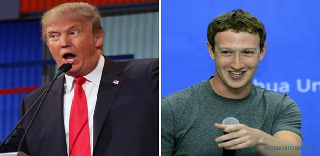 trump arremete contra fundador de facebook
