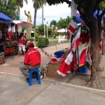 vendedores septiembre banderas jardín