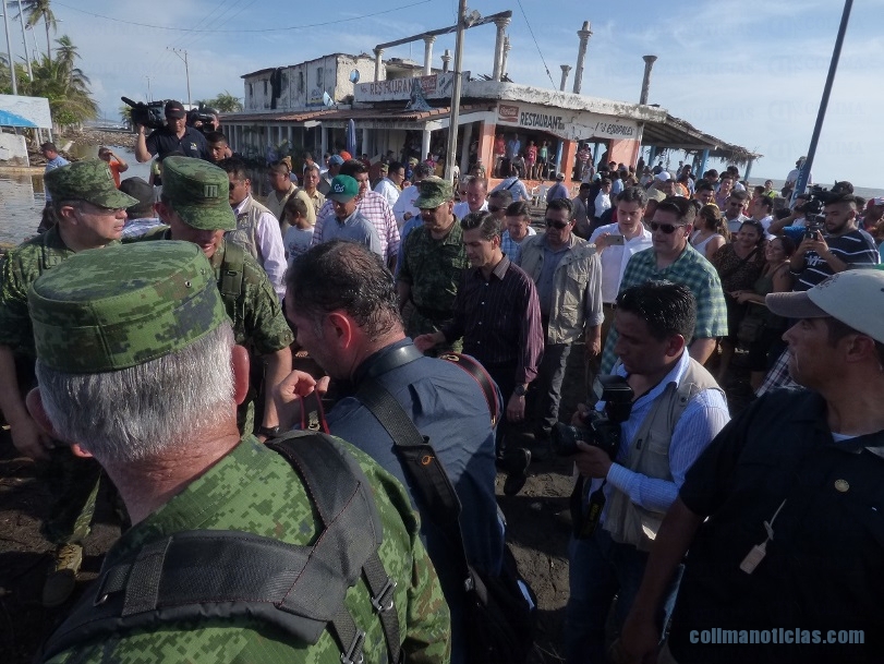 Anunció Peña Nieto en su visita la rehabilitación de El Paraíso
