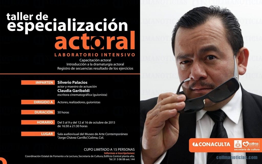 Hoy inicia -Taller de Especialización Actoral- con Silverio Palacios