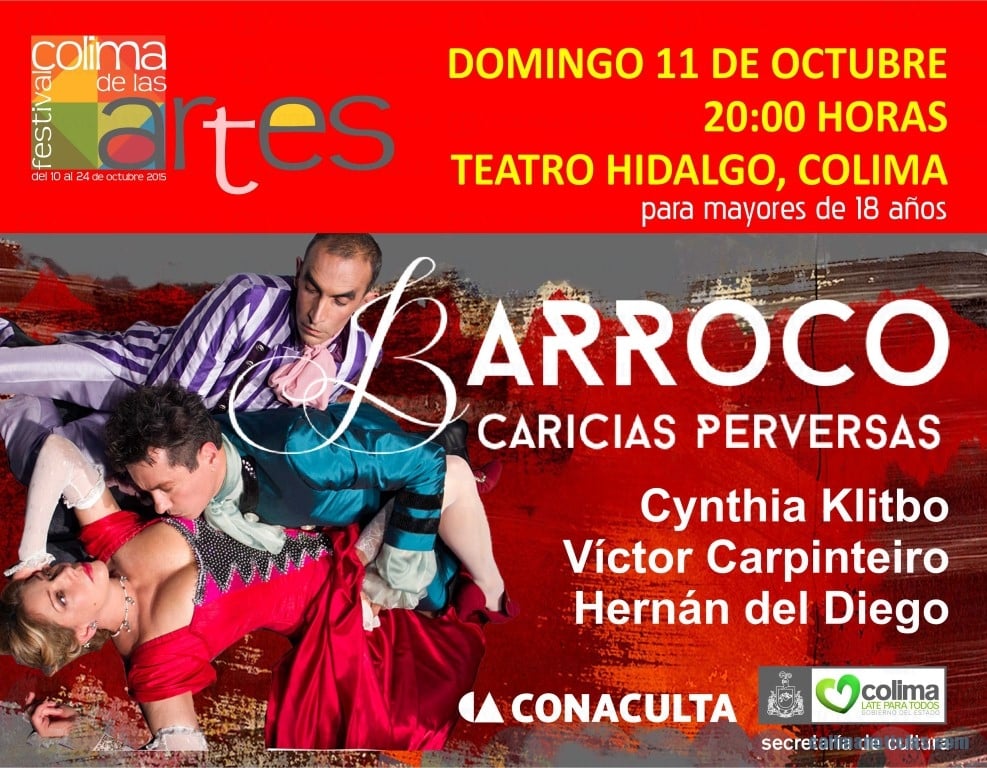 La actriz Cynthia Klitbo protagonizará -Barroco, caricias perversas- para inaugurar este domingo el Festival Colima de las Artes (Medium)