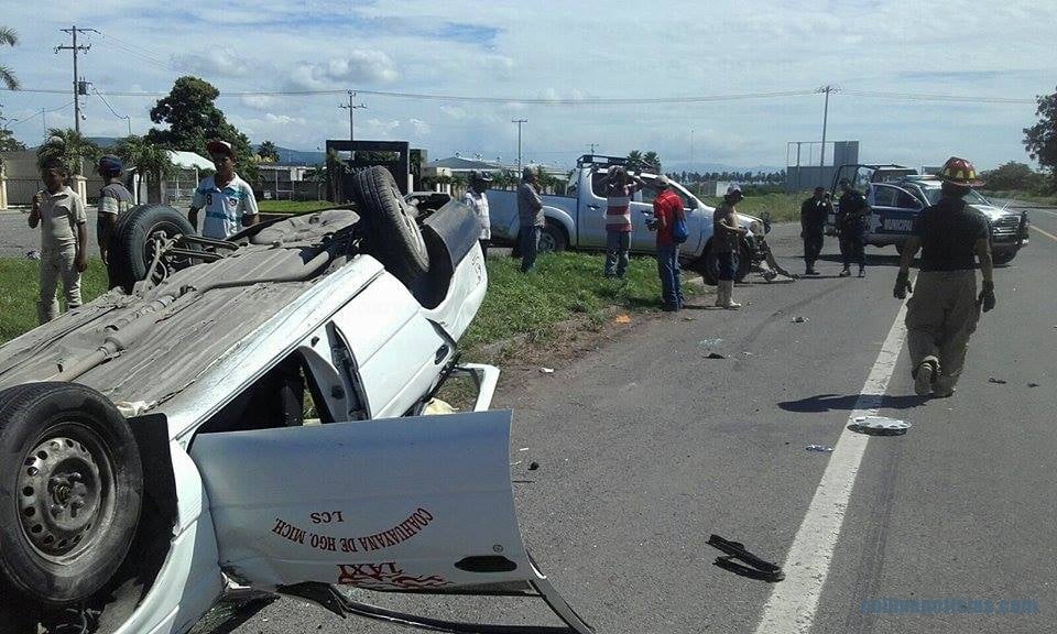 Aparatoso accidente automovilístico