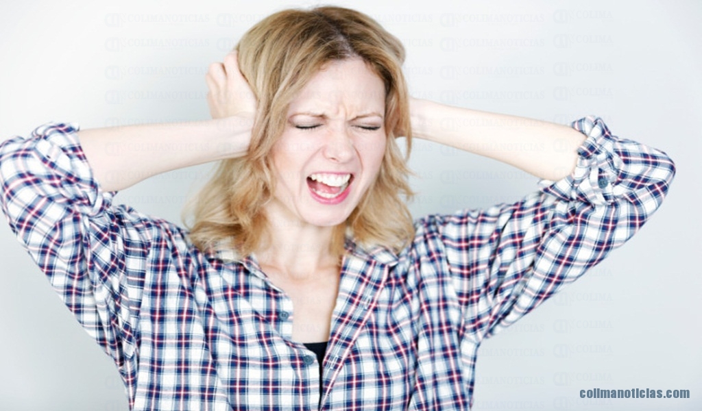 Woman looking pained