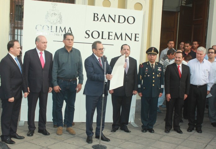 Bando Solemne que declara gobernador a Ignacio Peralta