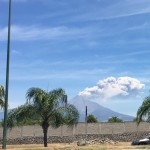 fumarola del volcan de colima