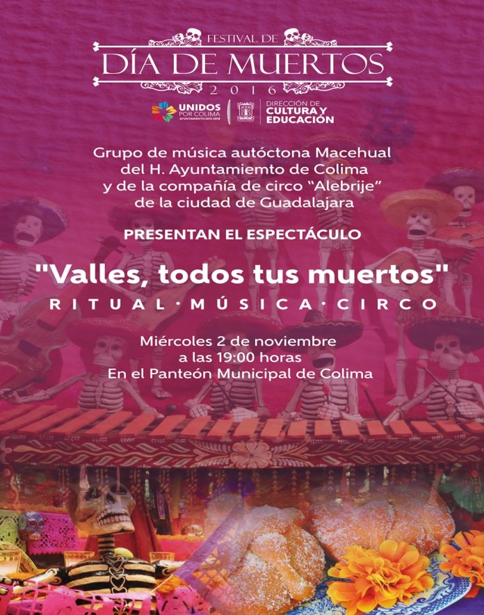 El miércoles, festival por el Día de Muertos en la capital