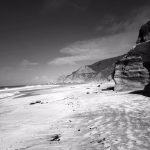 California playa blanco negro