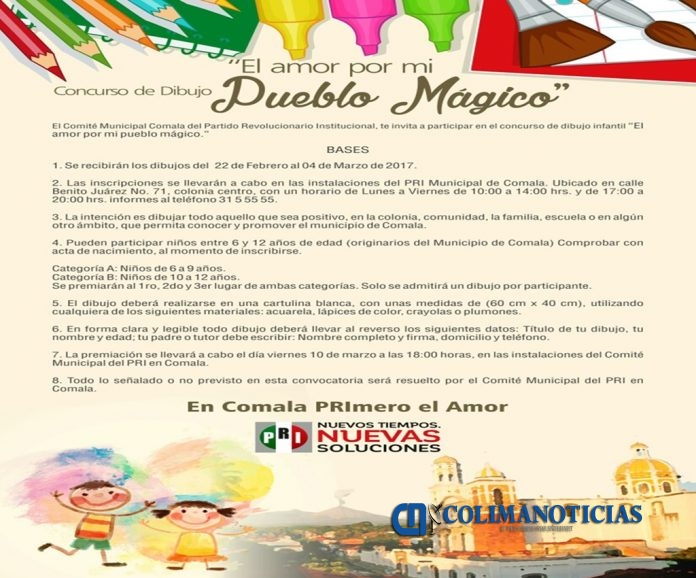 concurso de dibujo El amor por mi pueblo mágico