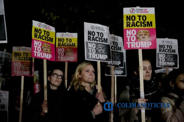 manifestacion ingleses contra trump