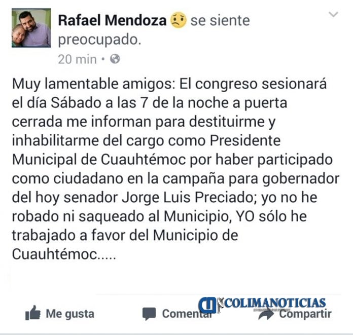 rafa mendoza face publicacion