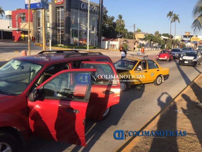choque por alcance en el boulevard