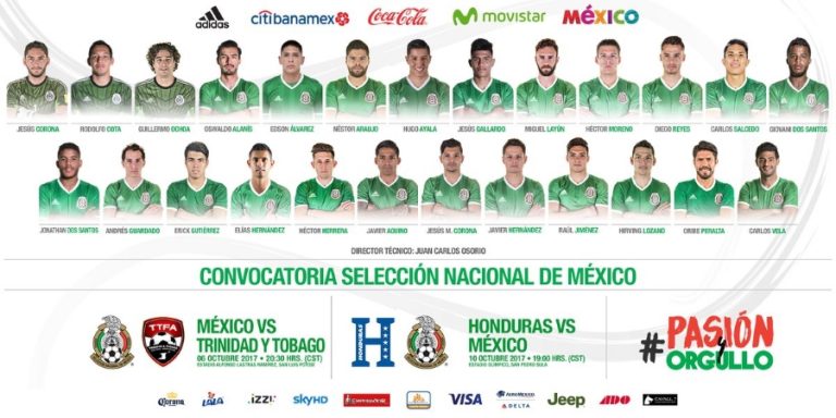 Sin sorpresas la convocatoria del Tri para cerrar el Hexagonal