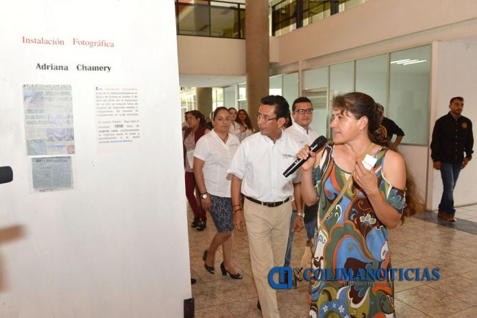 Adriana Chamery inaugura instalación fotográfica -Así nos vemos 1050 mujeres vivas- (2)