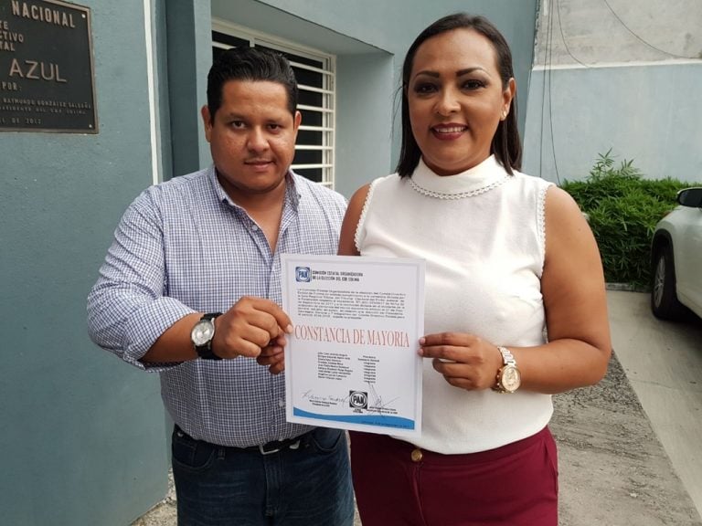 Entregan constancia de mayoría a Julia Jiménez en el Pan; mañana, las instalaciones