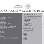 semar articulos para centro de acopio