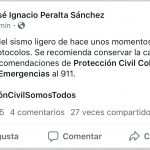 twitter gobernador sismo mexico