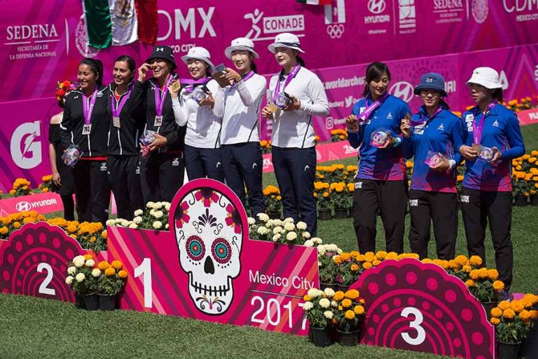 Mexicanas se quedan con la plata en el Mundial de Tiro con Arco
