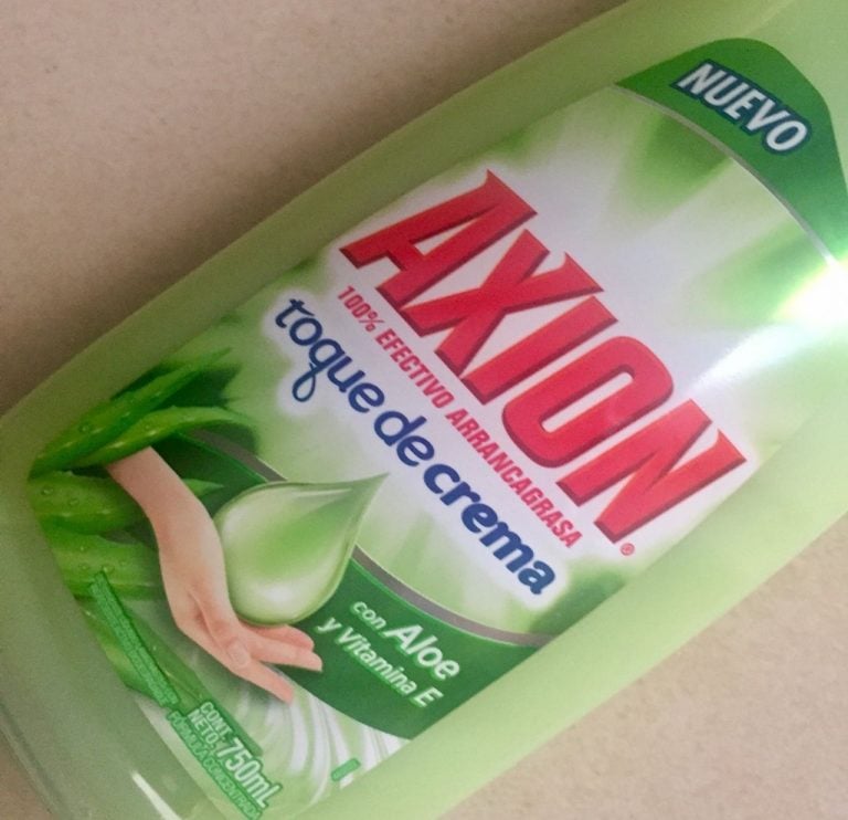 Profeco emite alerta sobre jabón lavatrastes “Axión” por contener bacterias