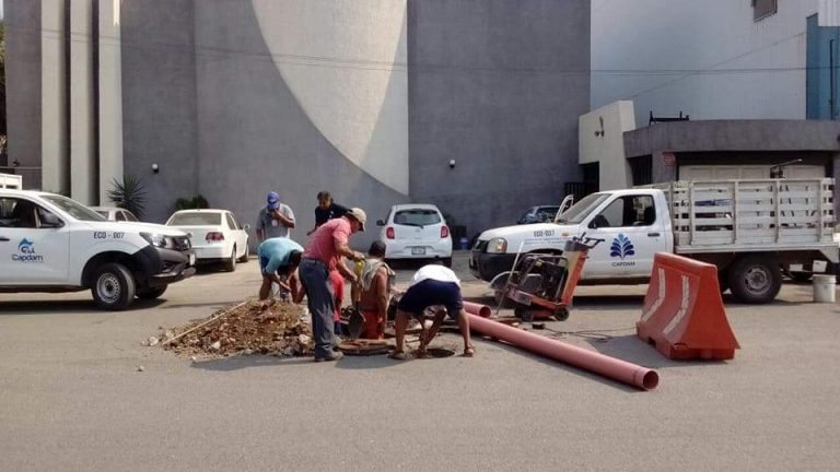 CAPDAM soluciona derrame de aguas negras en Fondeport 